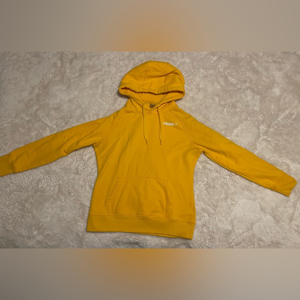 Gymshark Hoodie Women’s Medium Pull Over Yellow Athletic Gym Wear